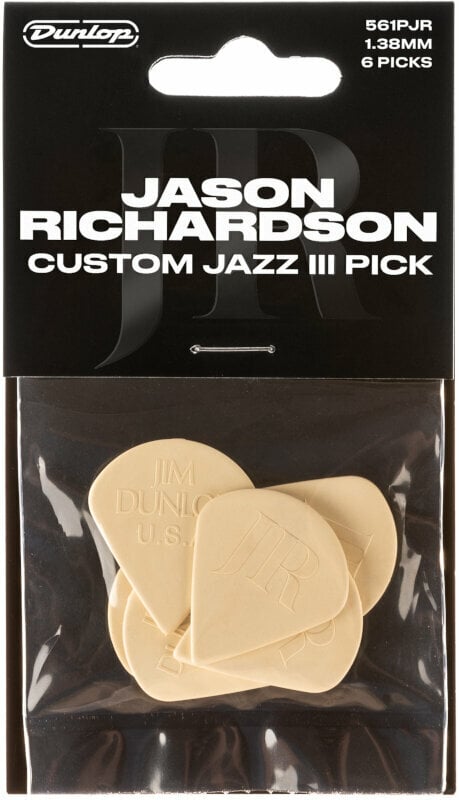 Médiators Dunlop Jason Richardson Custom Jazz III 6 pack Médiators