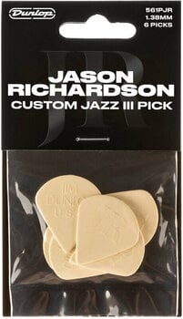 Plektra Dunlop Jason Richardson Custom Jazz III 6 pack Plektra - 1