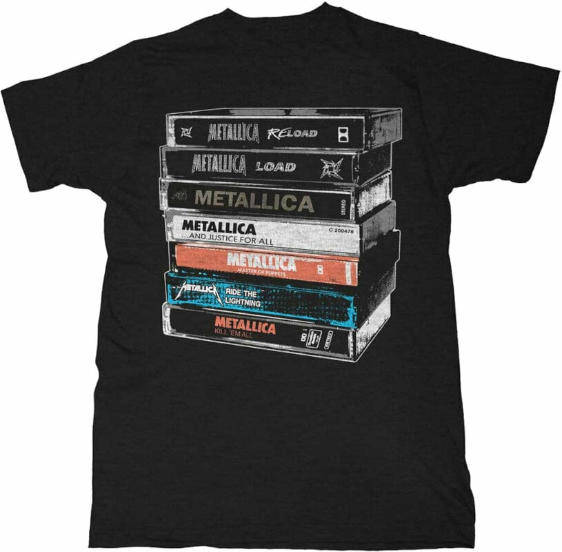 Shirt Metallica Shirt Cassette Unisex Black XL