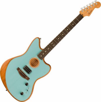 Elektro-Akustikgitarre Fender Acoustasonic Player Jazzmaster Ice Blue - 1
