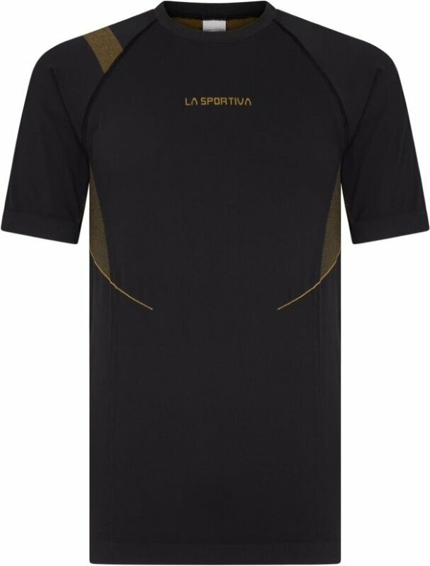 Outdoor T-shirt La Sportiva Jubilee M Black/Yellow M Functioneel ondergoed-T-shirt