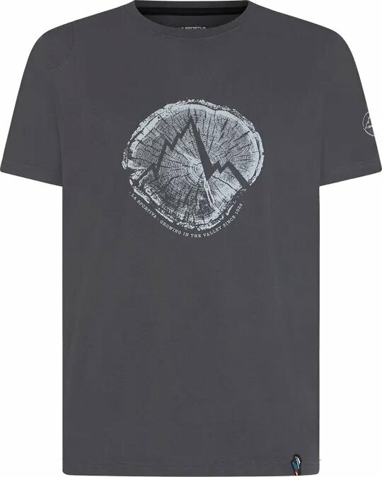 Udendørs T-shirt La Sportiva Cross Section T-Shirt M Carbon/Cloud XL T-shirt