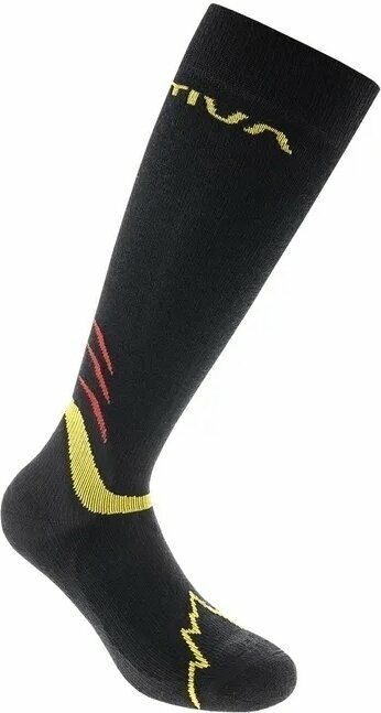 Sokken La Sportiva Winter Socks Black/Yellow S Sokken