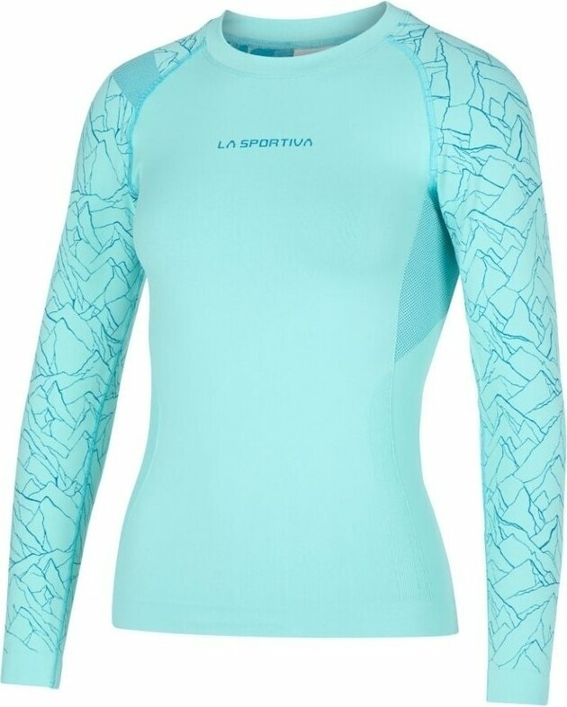 Roupa interior térmica La Sportiva Blaze Long Sleeve W Turquoise XS Roupa interior térmica