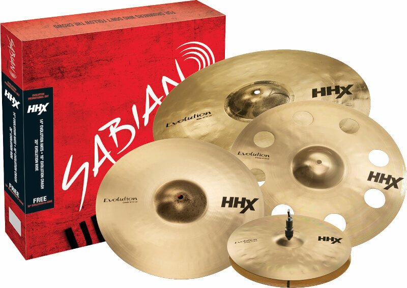Set de cymbales Sabian 15005XEBP HHX Evolution Promotional 14/16/18/20 Set de cymbales