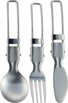Campingbesteck Rockland Stainless Folding Cutlery Set Campingbesteck - 1