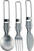 Campingbesteck Rockland Stainless Folding Cutlery Set Campingbesteck