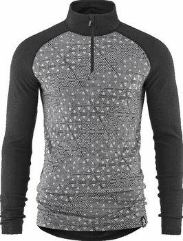 Thermischeunterwäsche Bula Geo Merino Wool Halfzip Dark Grey S Thermischeunterwäsche - 1