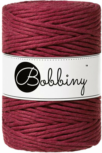 Špagát Bobbiny Macrame Cord 5 mm Wine Red Špagát