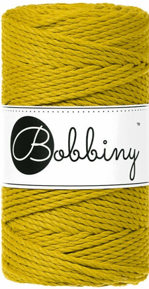 Schnur Bobbiny 3PLY Macrame Rope 3 mm Spicy Yellow