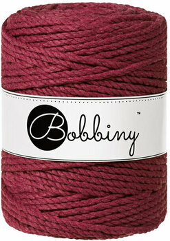 Snor Bobbiny 3PLY Macrame Rope 5 mm Wine Red - 1