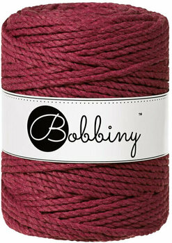 Cord Bobbiny 3PLY Macrame Rope Cord 5 mm Wine Red - 1