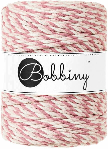 Șnur  Bobbiny 3PLY Macrame Rope 5 mm Magic Pink