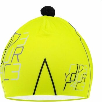 Running cap
 R2 Pompon Beanie Neon Yellow/White/Black L Running cap - 1