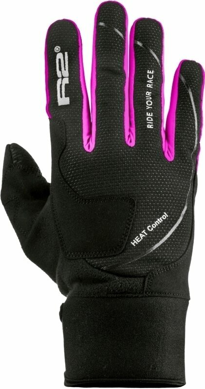 Ski Gloves R2 Blizzard Gloves Black/Neon Pink M Ski Gloves