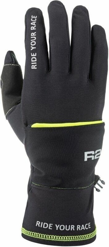 СКИ Ръкавици R2 Cover Gloves Neon Yellow/Black L СКИ Ръкавици