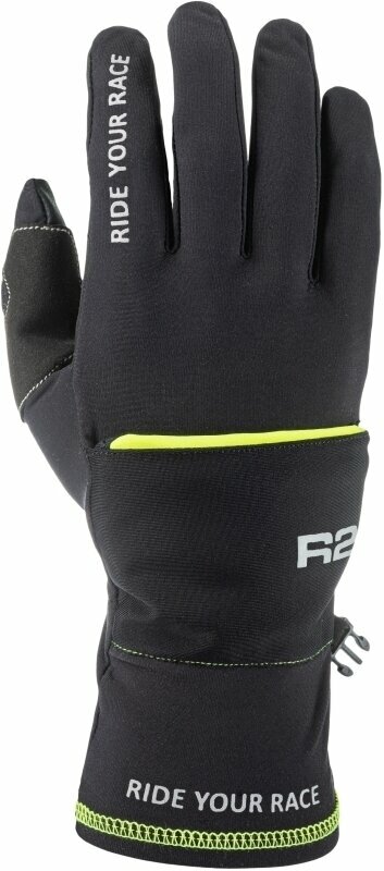 Ski-handschoenen R2 Cover Gloves Neon Yellow/Black XL Ski-handschoenen