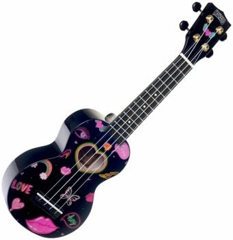 Sopran ukulele Mahalo Heart Sopran ukulele Heart Black - 1