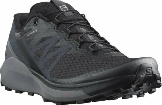 Trailová běžecká obuv Salomon Sense Ride 4 Black/Quiet Shade/Ebony 41 1/3 Trailová běžecká obuv - 1