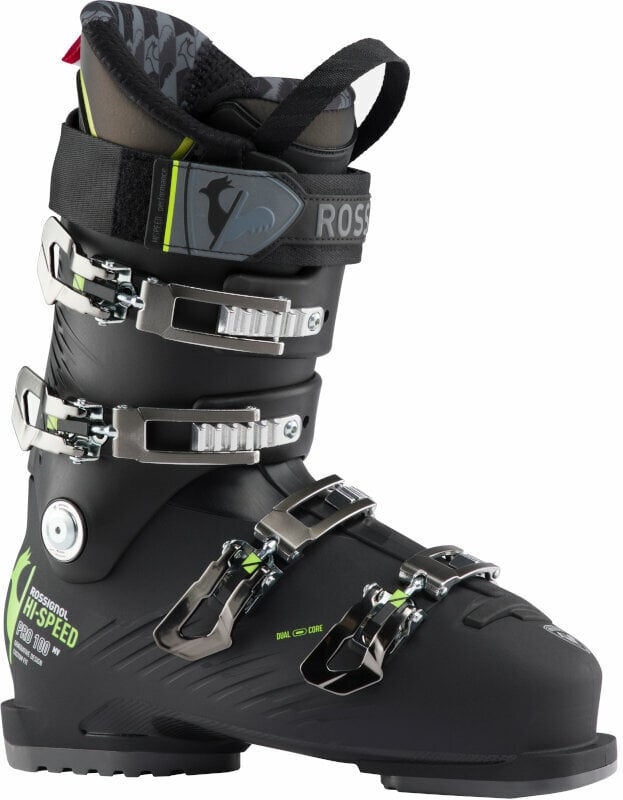 Chaussures de ski alpin Rossignol Hi-Speed Pro MV Black/Yellow 28,0 Chaussures de ski alpin
