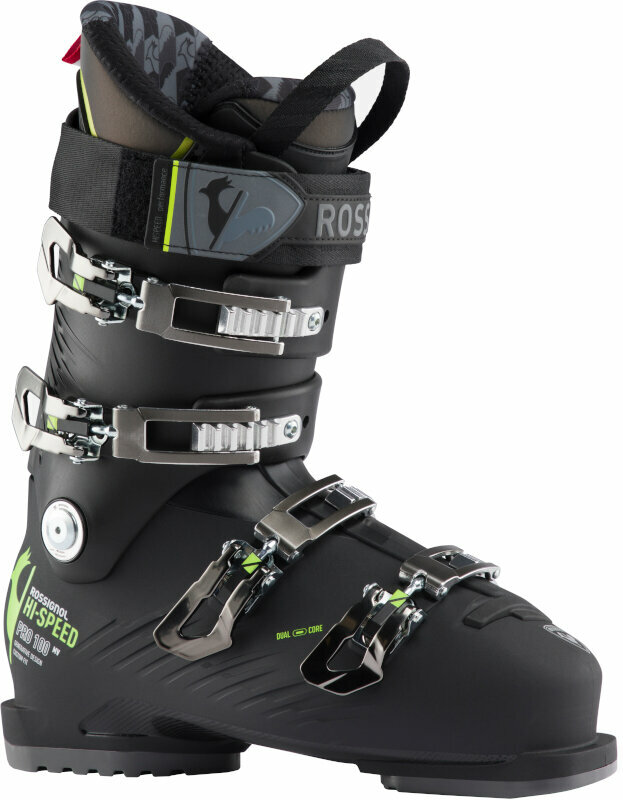 Chaussures de ski alpin Rossignol Hi-Speed Pro MV Black/Yellow 28,5 Chaussures de ski alpin