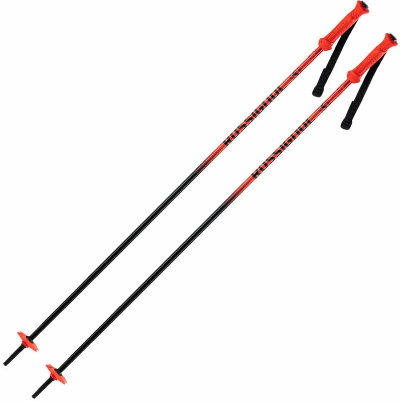 Lyžiarske palice Rossignol Hero Jr Black/Red 90 cm Lyžiarske palice
