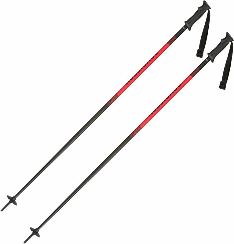 Lyžiarske palice Rossignol Tactic Black/Red 135 cm Lyžiarske palice