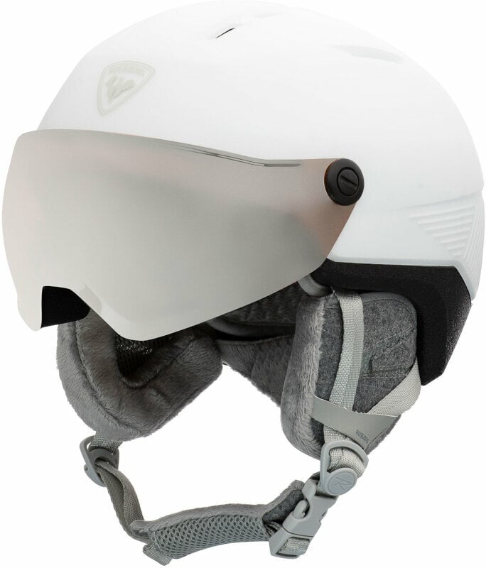 Ski Helmet Rossignol Fit Visor Impacts W White S/M (52-55 cm) Ski Helmet