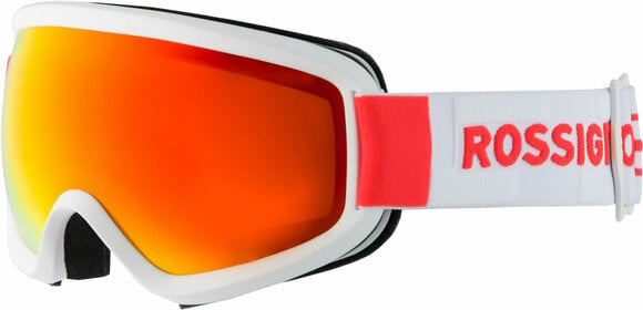 Masques de ski Rossignol Ace Hero White/Orange Red Mirror/Yellow Masques de ski - 1
