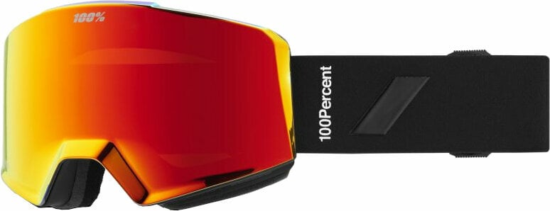 Ski-bril 100% Norg Black/HiPER Red Mirror/HiPER Turquoise Mirror Ski-bril