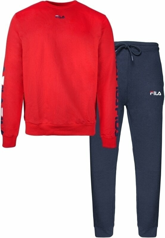 Bielizna do fitnessa Fila FPW1110 Man Pyjamas Red/Navy XL Bielizna do fitnessa (Tylko rozpakowane)