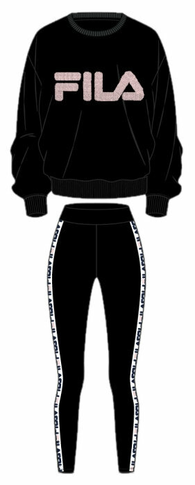 Fitness-undertøj Fila FPW4098 Woman Pyjamas Black S Fitness-undertøj