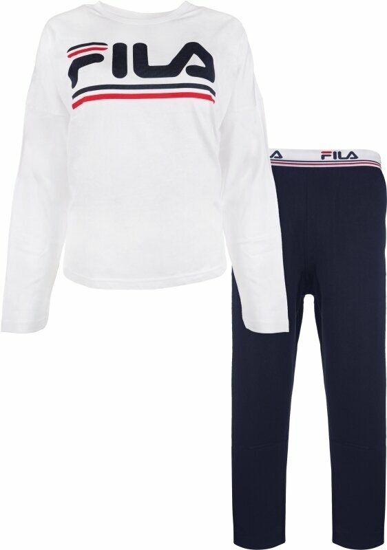 Träningsunderkläder Fila FPW4105 Woman Pyjamas White/Blue XS Träningsunderkläder