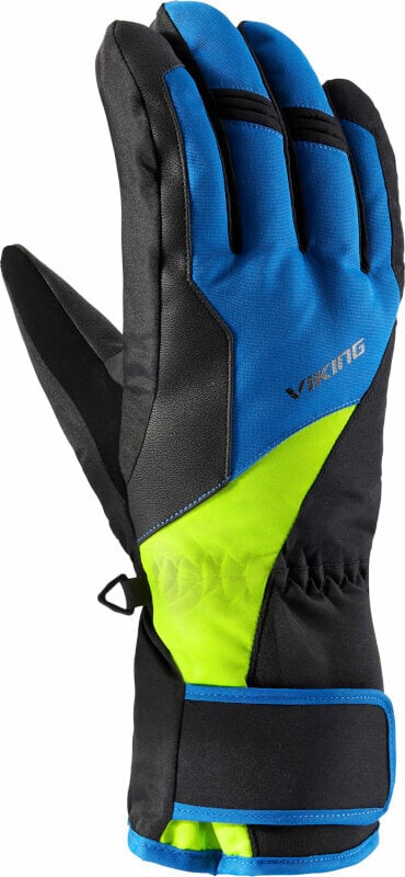 Ski Gloves Viking Santo Gloves Black/Blue/Yellow 8 Ski Gloves