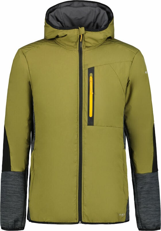 T-shirt/casaco com capuz para esqui Icepeak Bassfield Midlayer Olive S Casaco