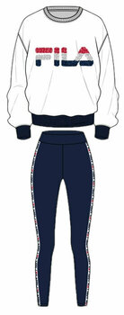 Sous-vêtements de sport Fila FPW4098 Woman Pyjamas White/Blue S Sous-vêtements de sport - 1