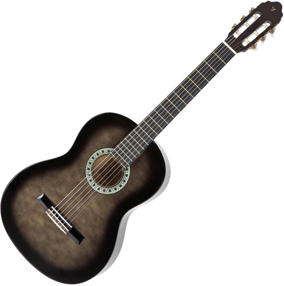 Klassinen kitara Valencia CG160 BKS Classical guitar 3/4 Black Sunburst