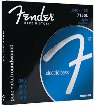 Struny pre basgitaru Fender 7150L Pure Nickel Bass Strings - 1