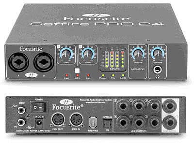 FireWire audio prevodník - zvuková karta Focusrite Saffire PRO 24