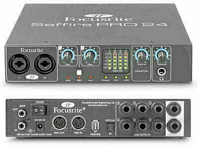 FireWire audio prevodník - zvuková karta Focusrite Saffire PRO 24 - 1