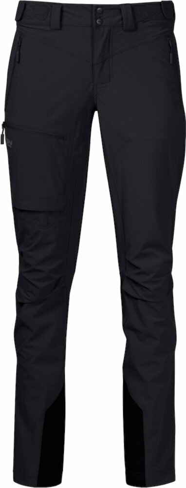 Outdoorové kalhoty Bergans Breheimen Softshell Women Pants Black/Solid Charcoal S Outdoorové kalhoty