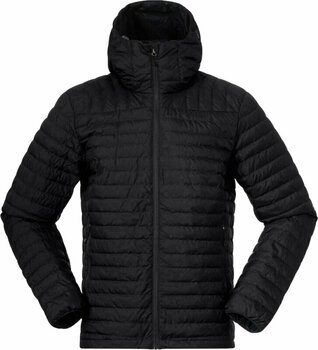 Outdoor Jacket Bergans Lava Light Down Jacket with Hood Men Black M Outdoor Jacket - 1