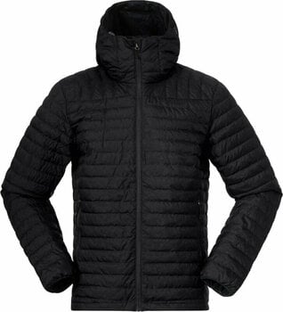 Outdoor Jacket Bergans Lava Light Down Jacket with Hood Men Black L Outdoor Jacket - 1