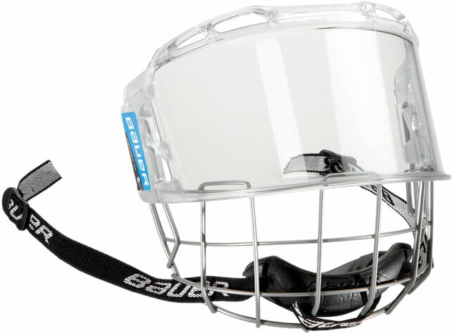 Hockeybur og ansigtsskjold Bauer Hybrid Shield Klar L Hockeybur og ansigtsskjold