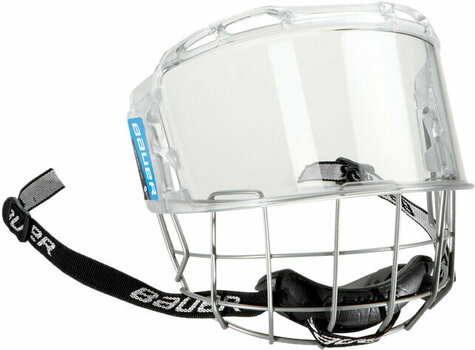 Gabbia e scudo per hockey Bauer Hybrid Shield Traslucido L Gabbia e scudo per hockey - 1