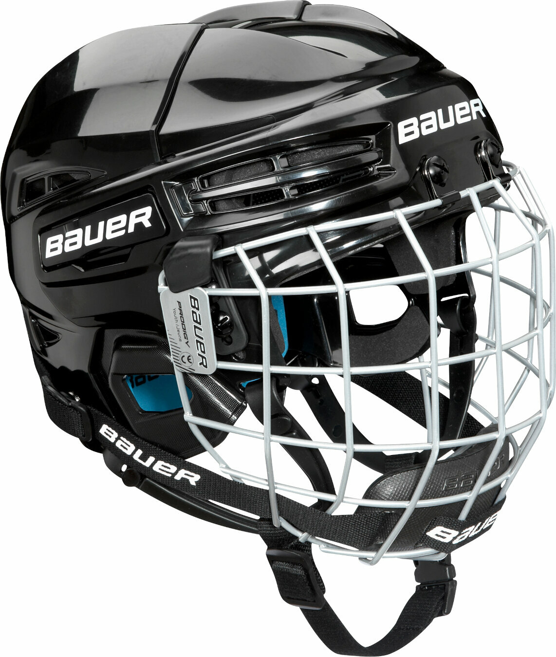 Hokejska čelada Bauer Prodigy Youth Helmet Combo SR Črna UNI Hokejska čelada