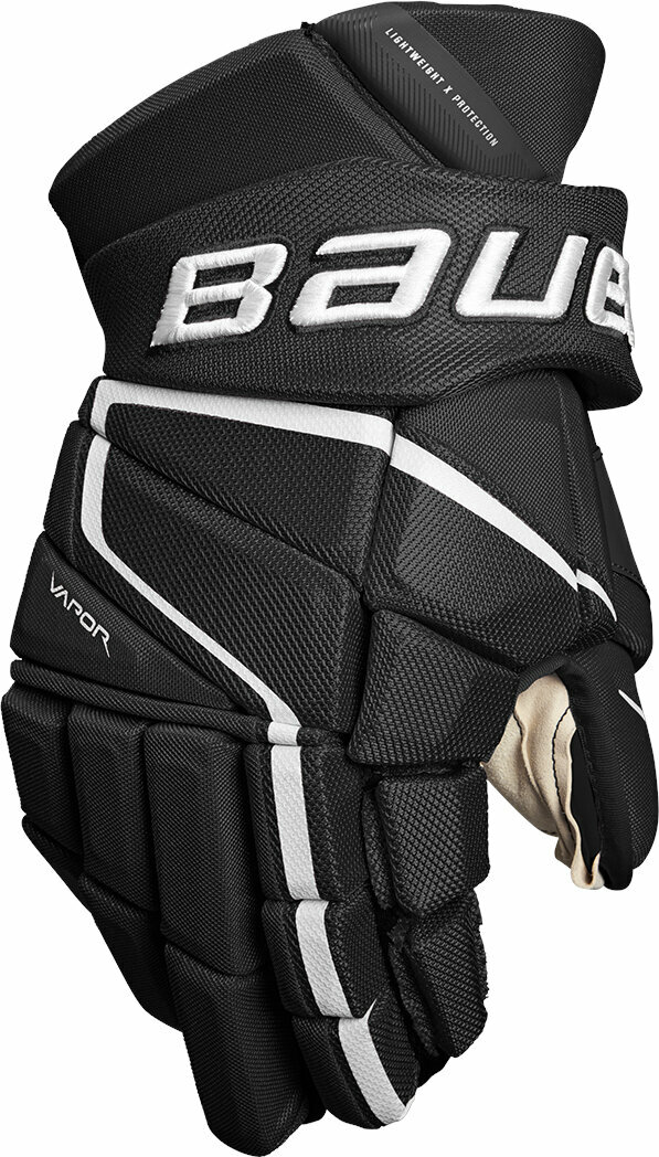 Hokejske rokavice Bauer S22 Vapor 3X INT 12 Black/White Hokejske rokavice