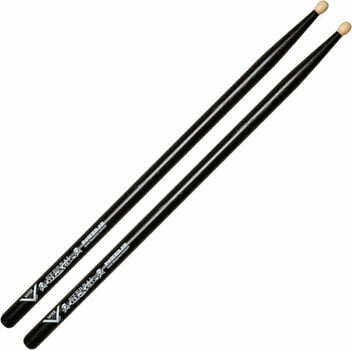 Drumsticks Vater VHEBP5BW Eternal Black Power 5B Wood Tip Drumsticks - 1