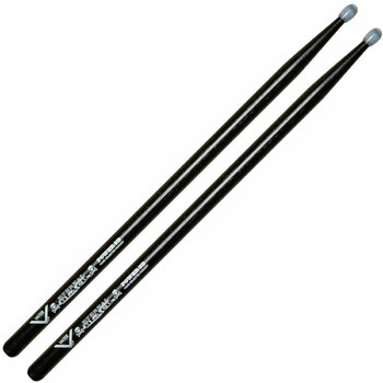 Drumsticks Vater VHEBP5BN Eternal Black Power 5B Nylon Tip Drumsticks - 1