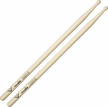 Drumsticks Vater VHNP5BW Nude Series Power 5B Wood Tip Drumsticks - 1